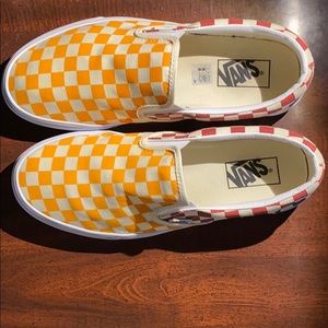 Multi color checker Vans (will take offers)